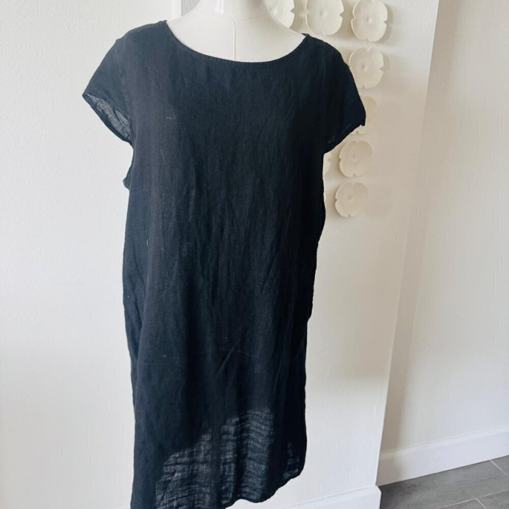 Black Linen Dress from Greece